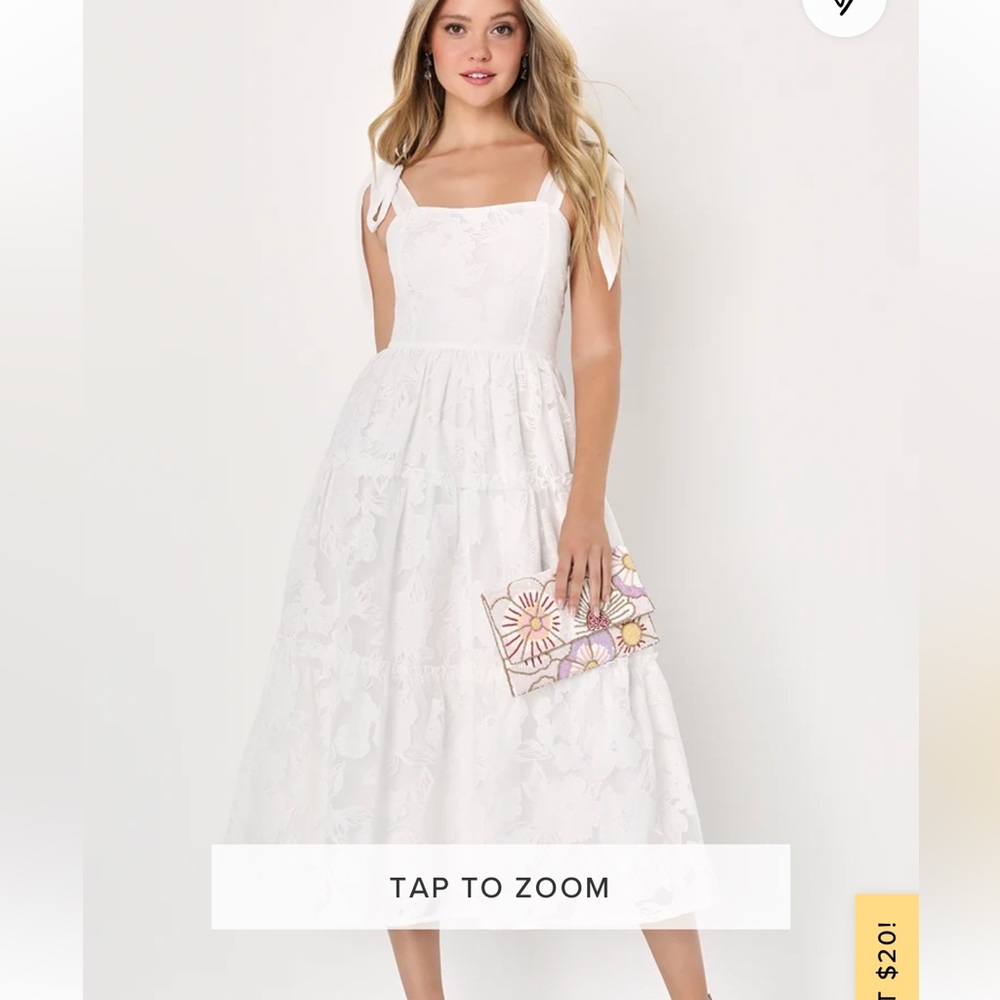 Lulu’s Proof of Perfection White Dress (Bridal Shower)